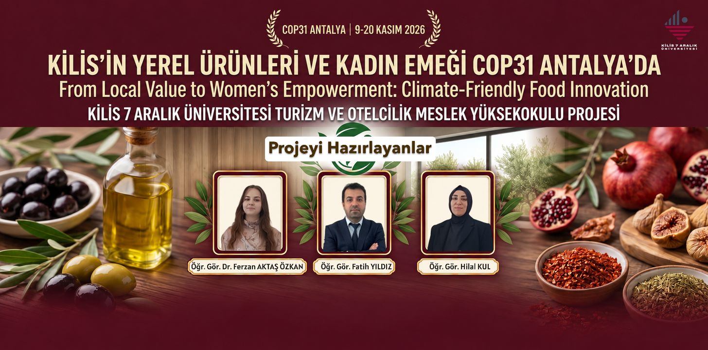 Turizm ve Otelcilik Meslek Yüksekokulu'dan COP31 Başarısı: Projemiz Sergilenmeye Hak Kazandı